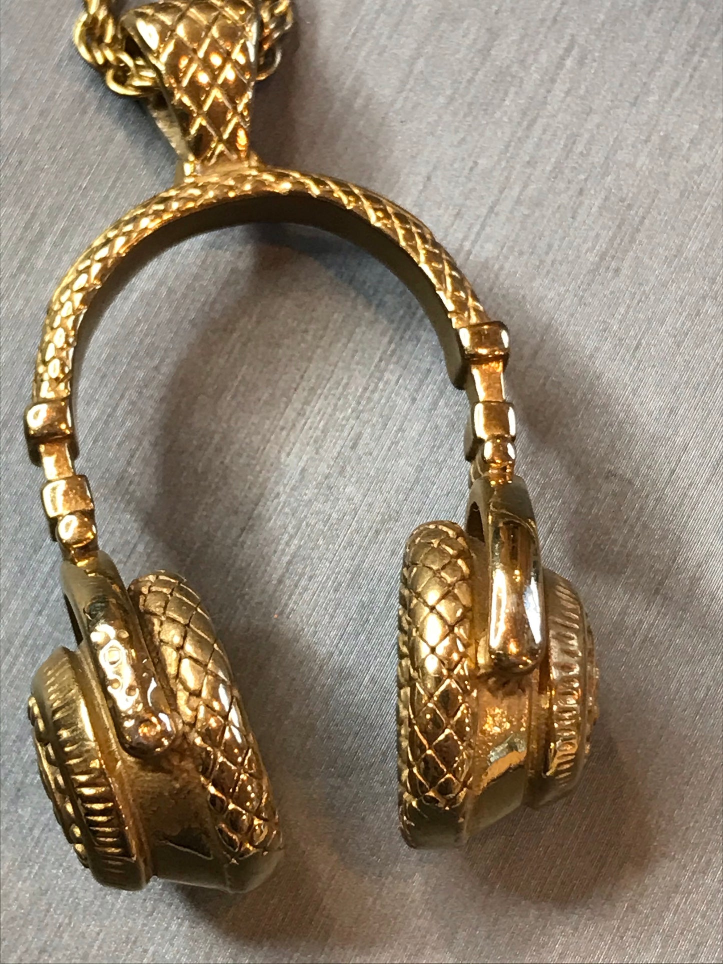 'Hey Mr. DJ' Gold-Plated Pendant