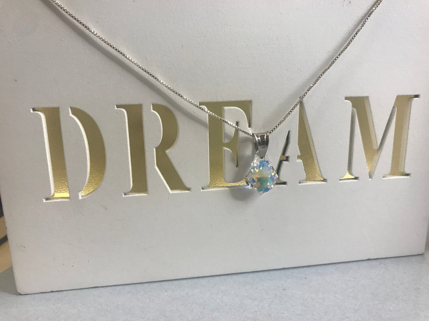 Greta Garbo Moon Drop Necklace