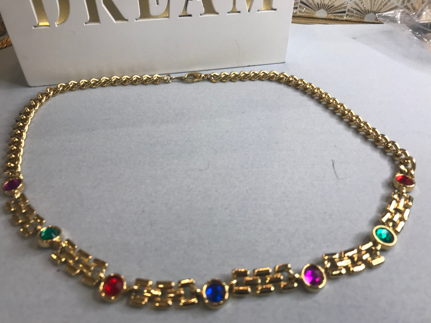 Gold-Plated Vintage Jewelled Darling