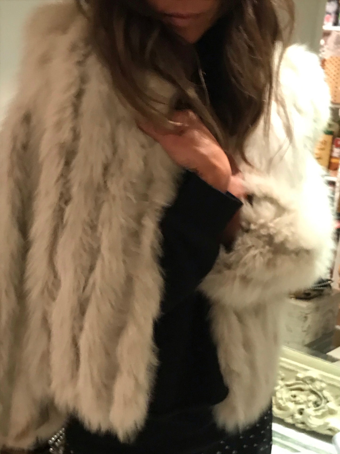 Mob Princess Cream Fur Coat