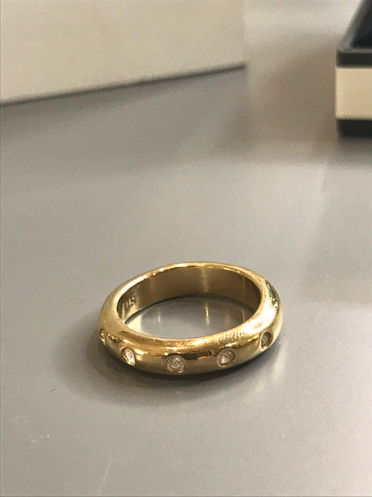 'Fake it till you make it' Gold Half Eternity Ring