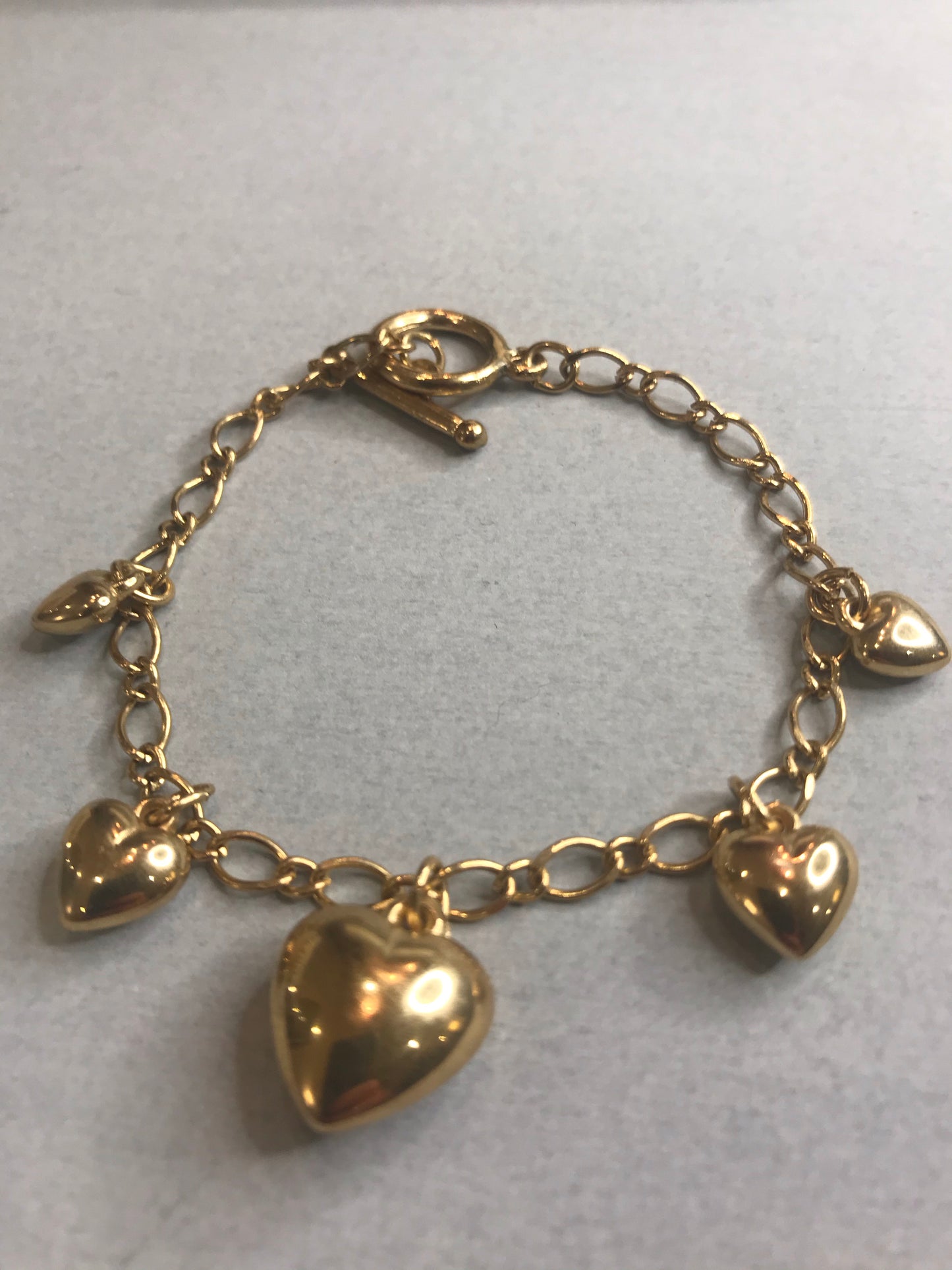 Vintage Gold LOVE HEART Bracelet