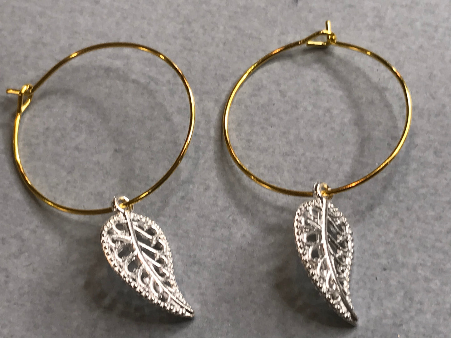 Gold / Silver Plated 30mm Hoop Earrings