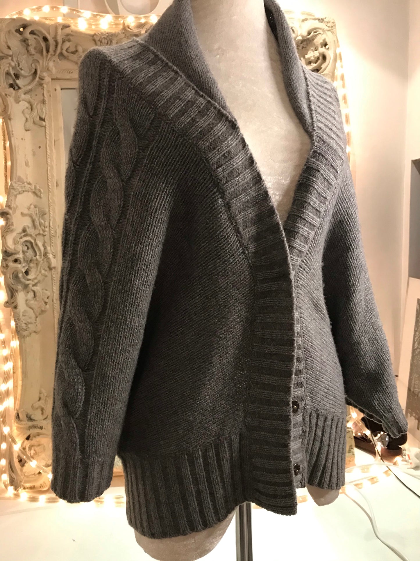 Smoke Grey Warm Winter Cardi