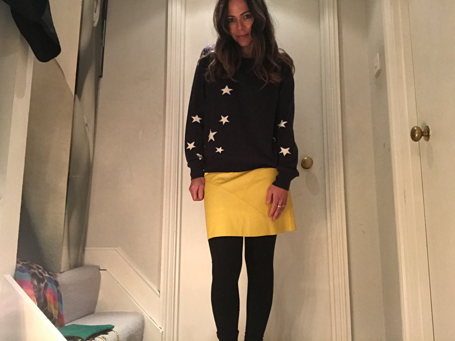 Navy Star Boyfriend Jumper
