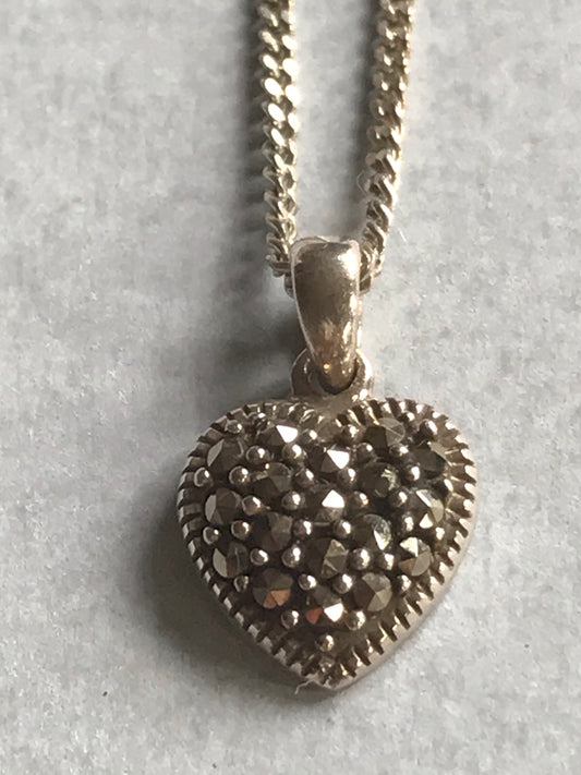 Glittering Prize Heart Necklace