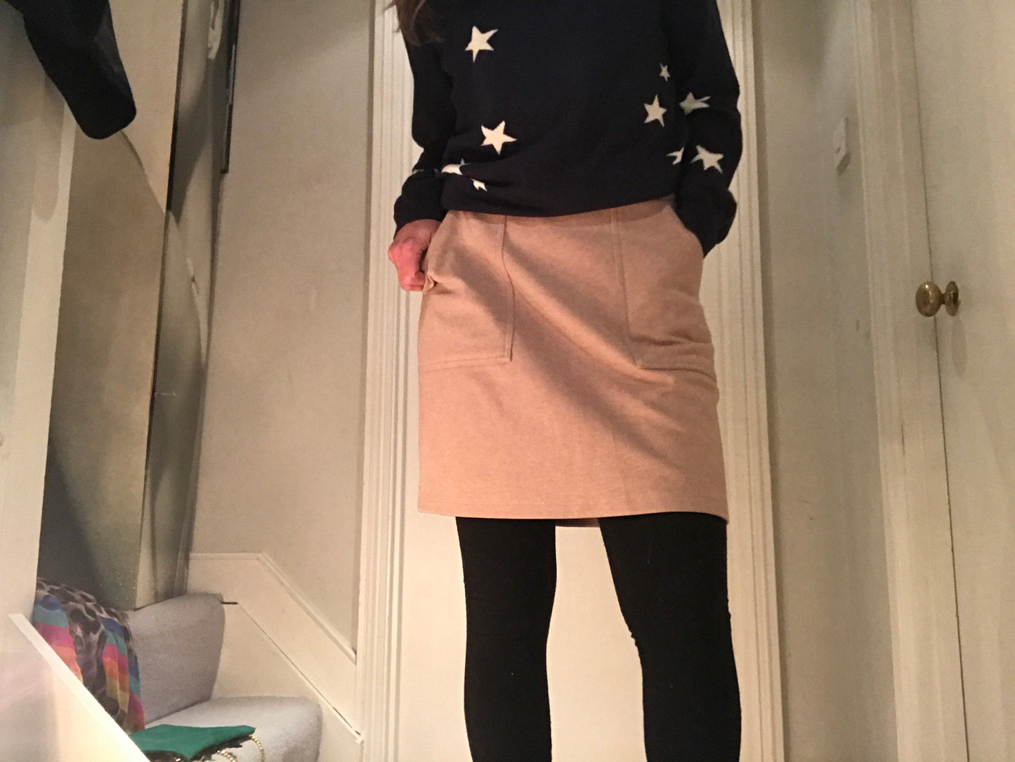 Secretary Supersoft Camel Skirt
