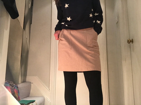 Secretary Supersoft Camel Skirt
