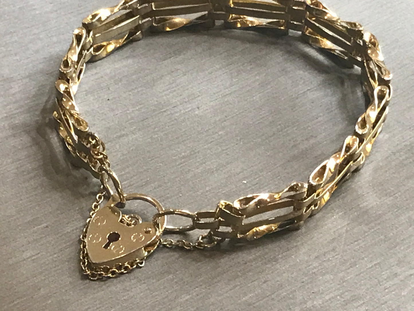 You Stole My Heart Vintage Gold-Plated Bracelet