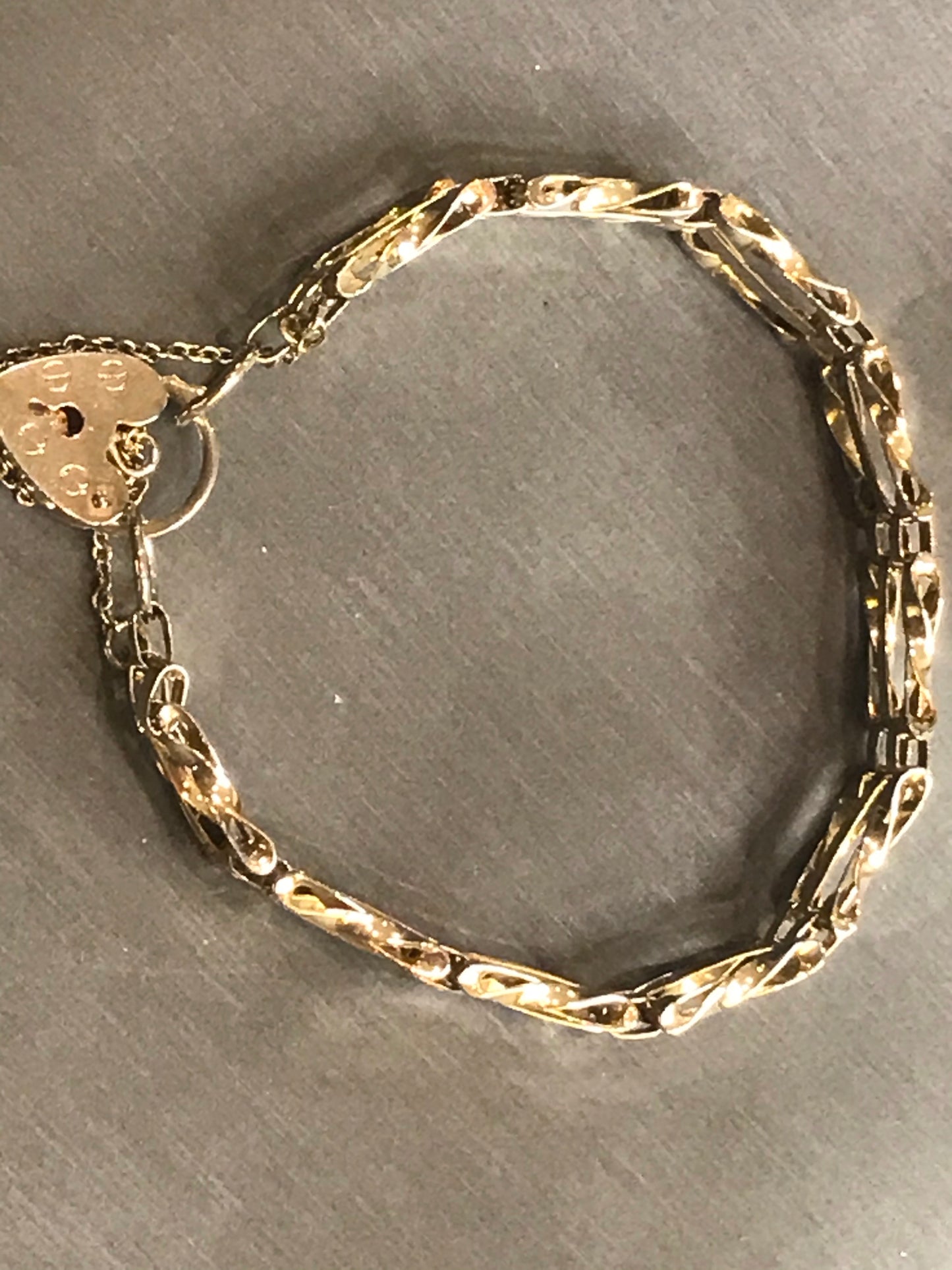 You Stole My Heart Vintage Gold-Plated Bracelet