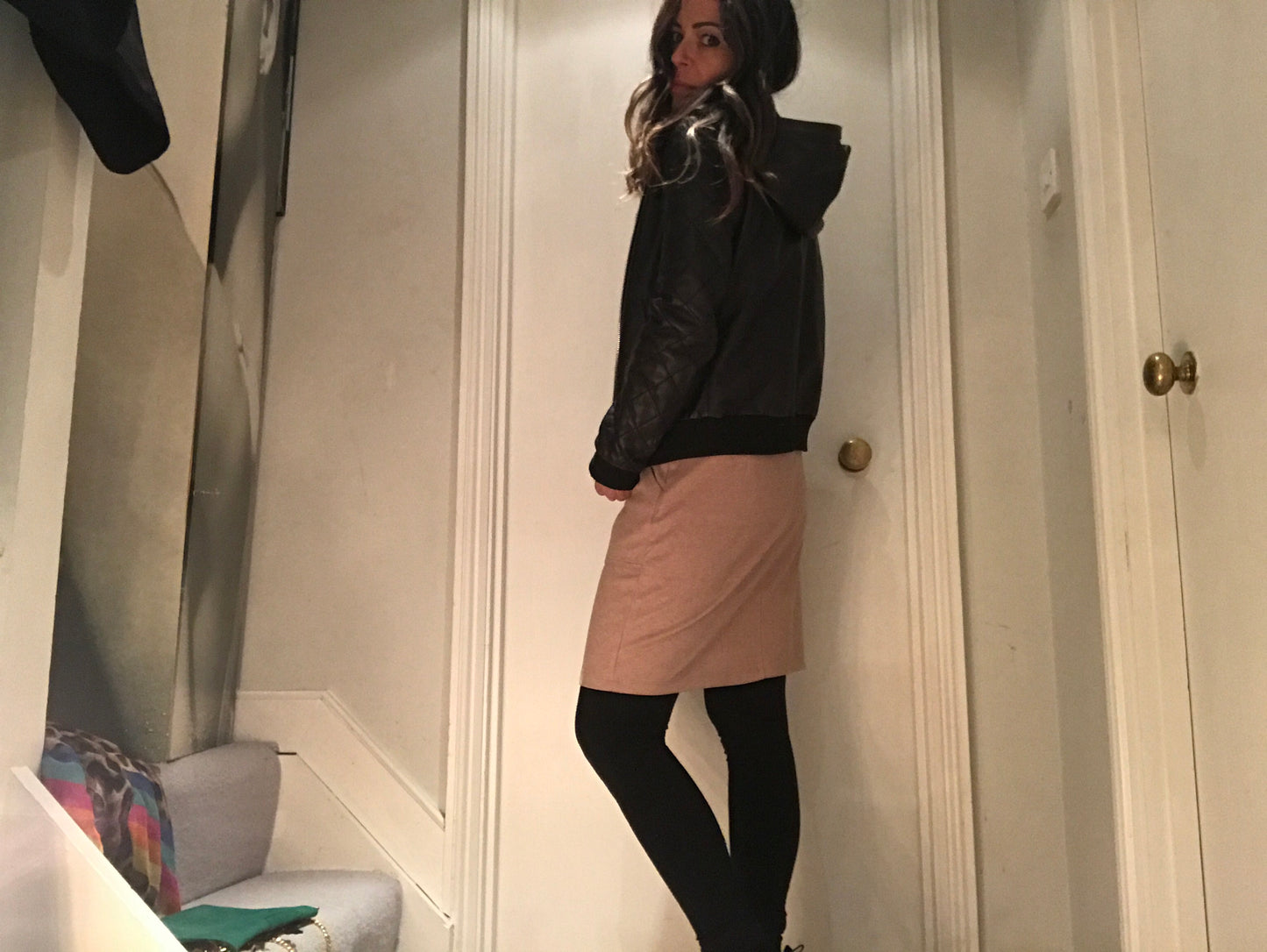 Secretary Supersoft Camel Skirt