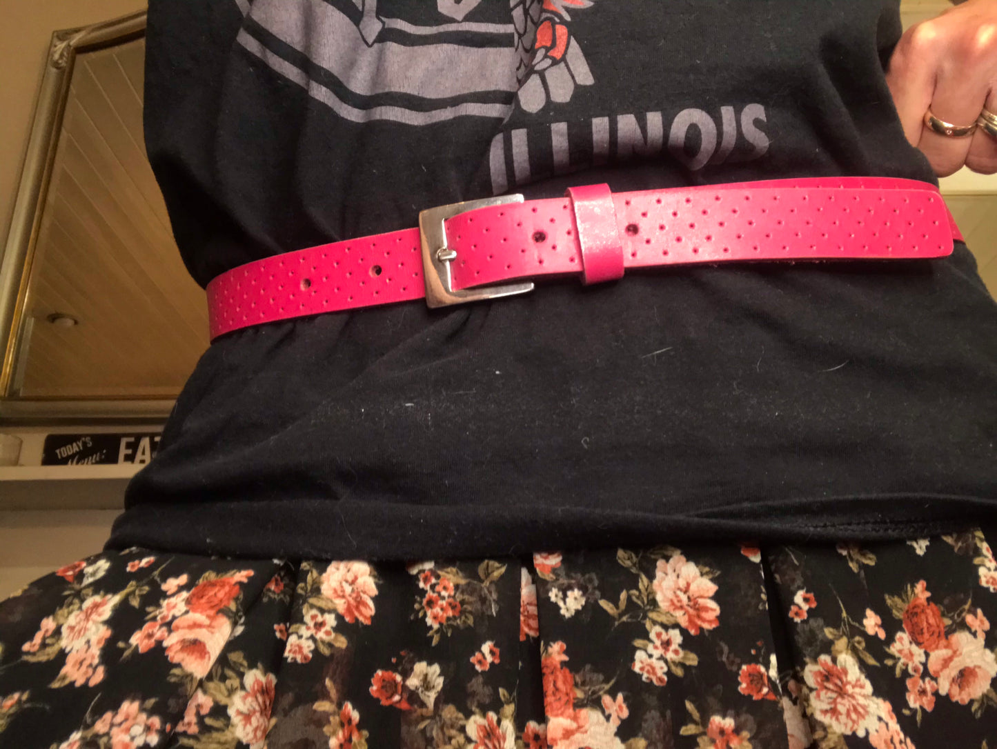 Pretty Perfect Pink Leather Belt