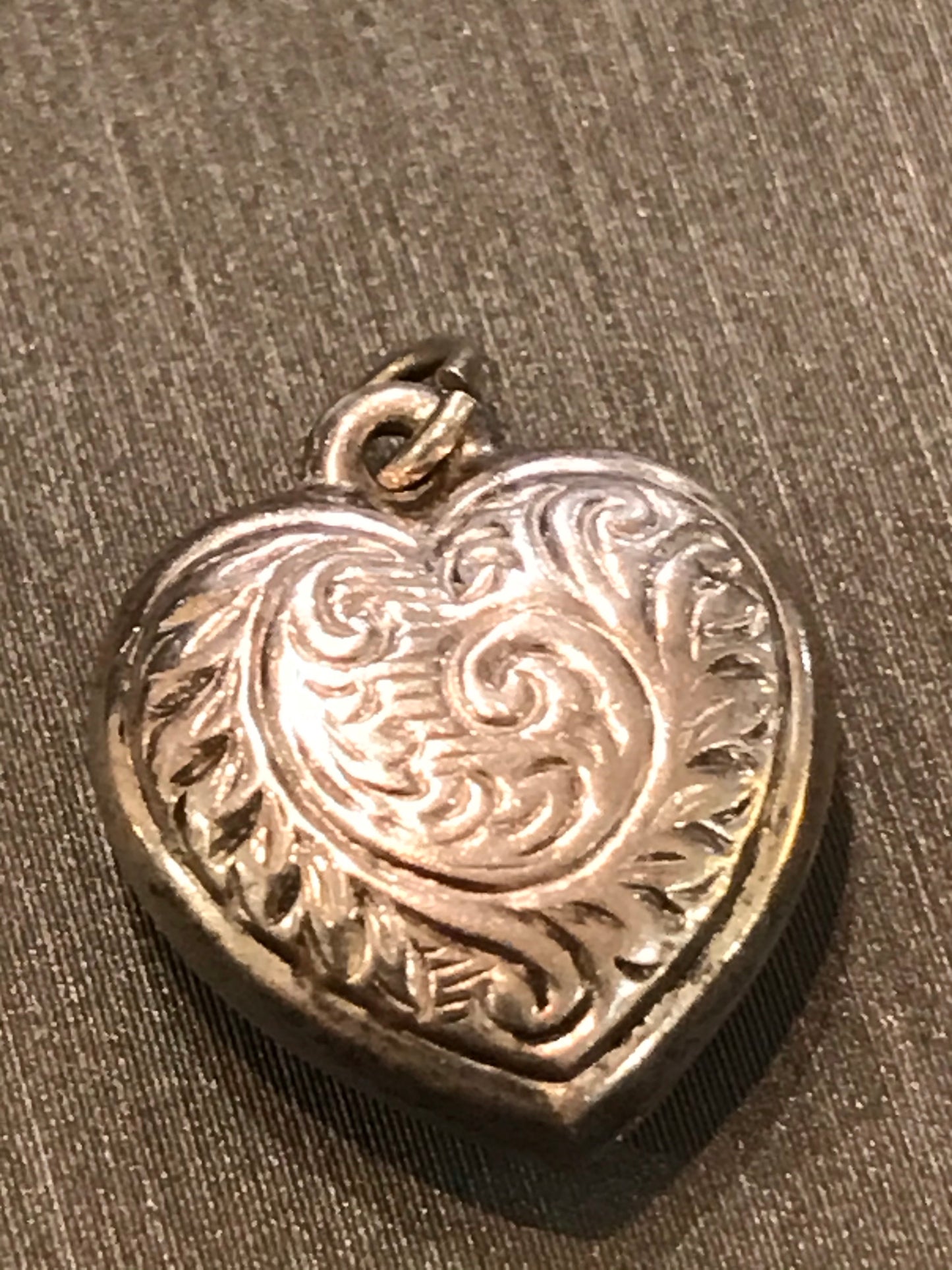 Vintage Silver Heart Pendant