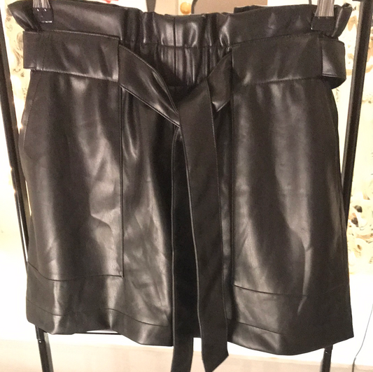 High Waist Sneak Skirt (Black)