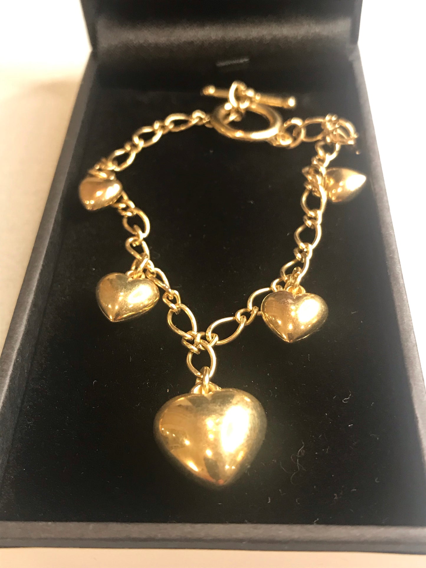 Vintage Gold LOVE HEART Bracelet