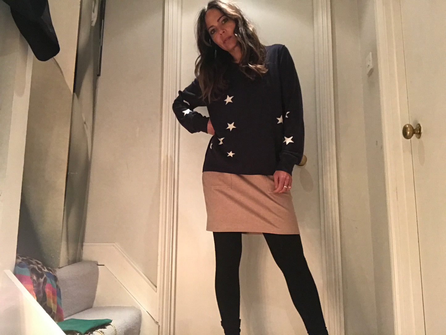 Secretary Supersoft Camel Skirt