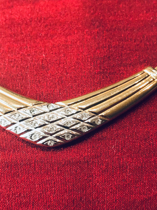 Will You Be My Diva Vintage Gold Necklace