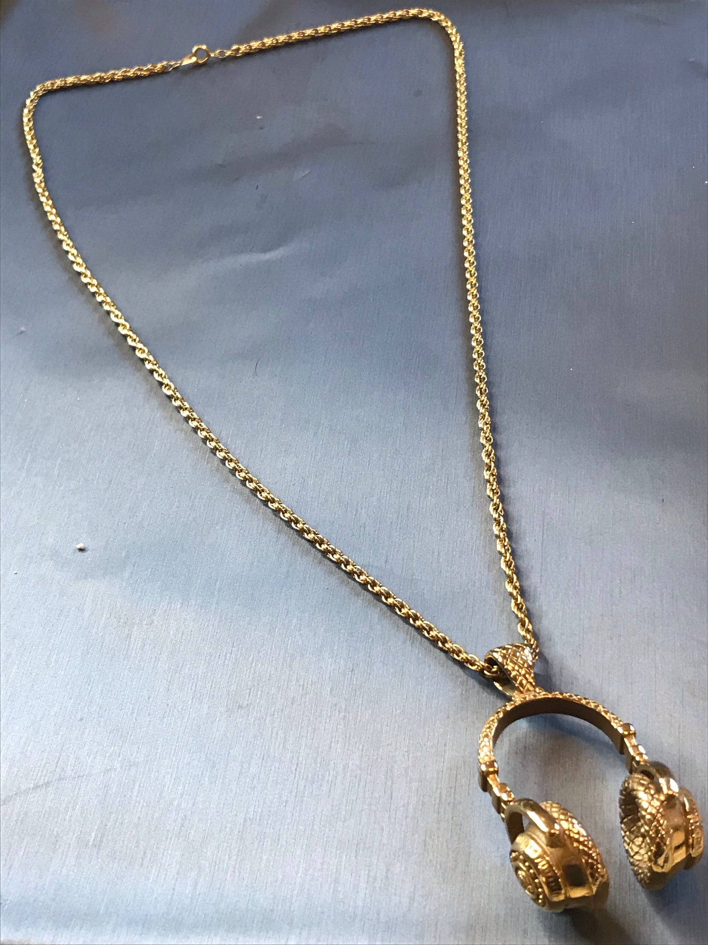 'Hey Mr. DJ' Gold-Plated Pendant