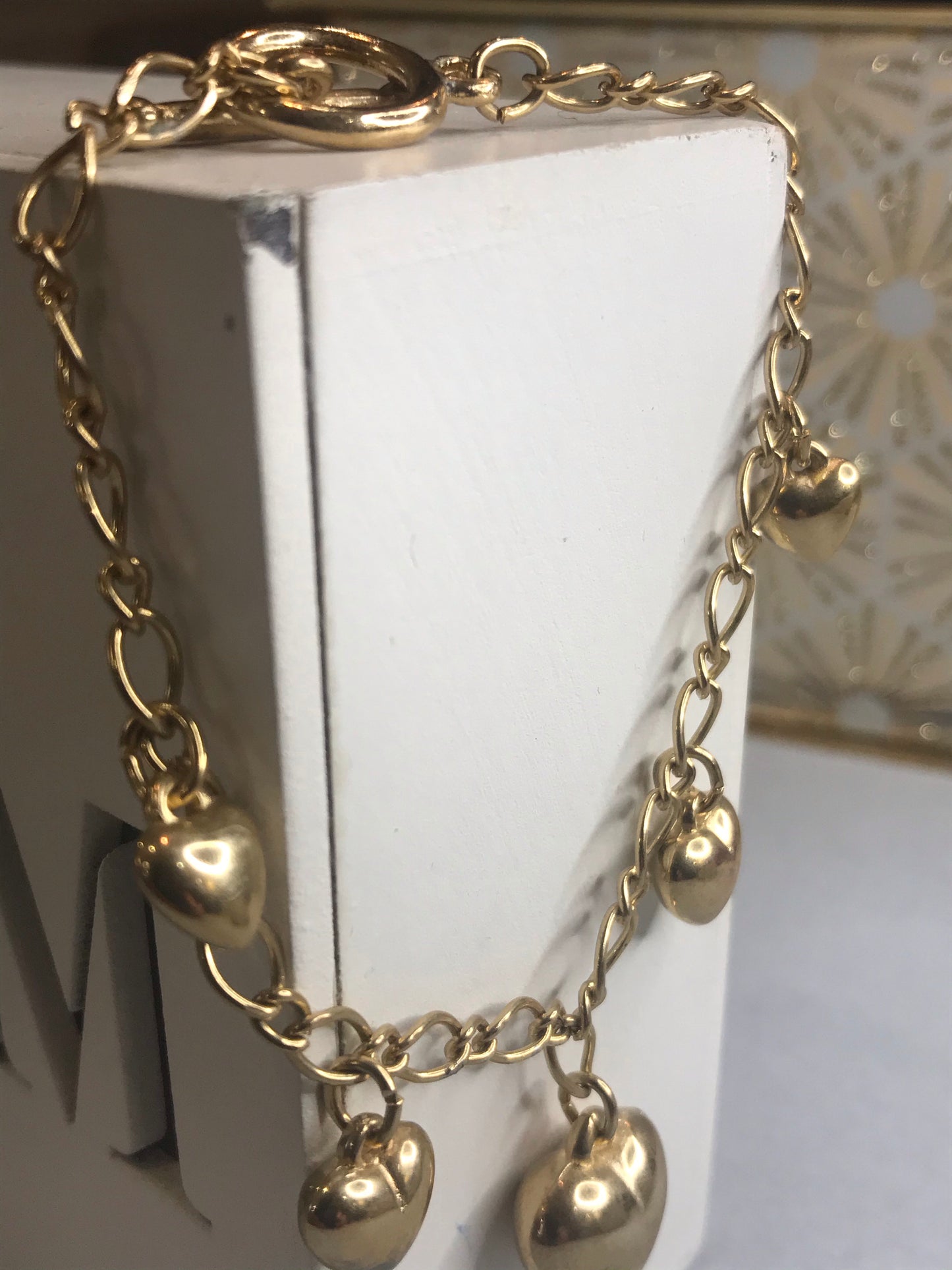 Vintage Gold LOVE HEART Bracelet