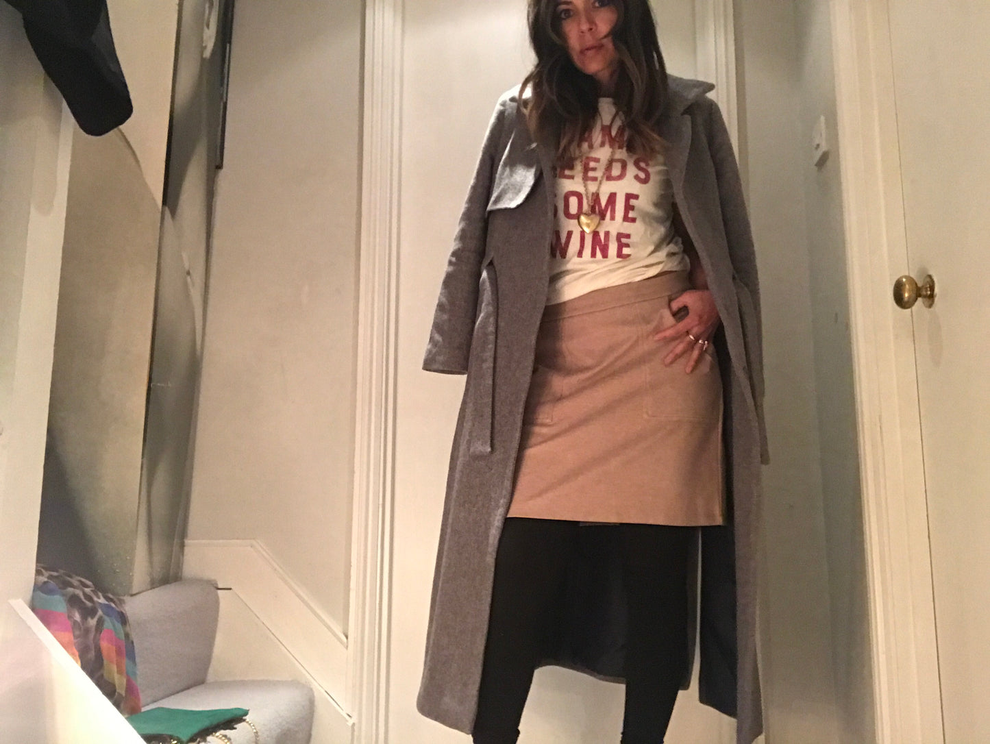 Secretary Supersoft Camel Skirt