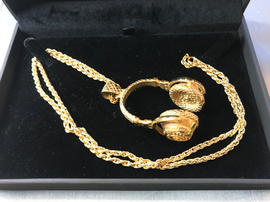 'Hey Mr. DJ' Gold-Plated Pendant