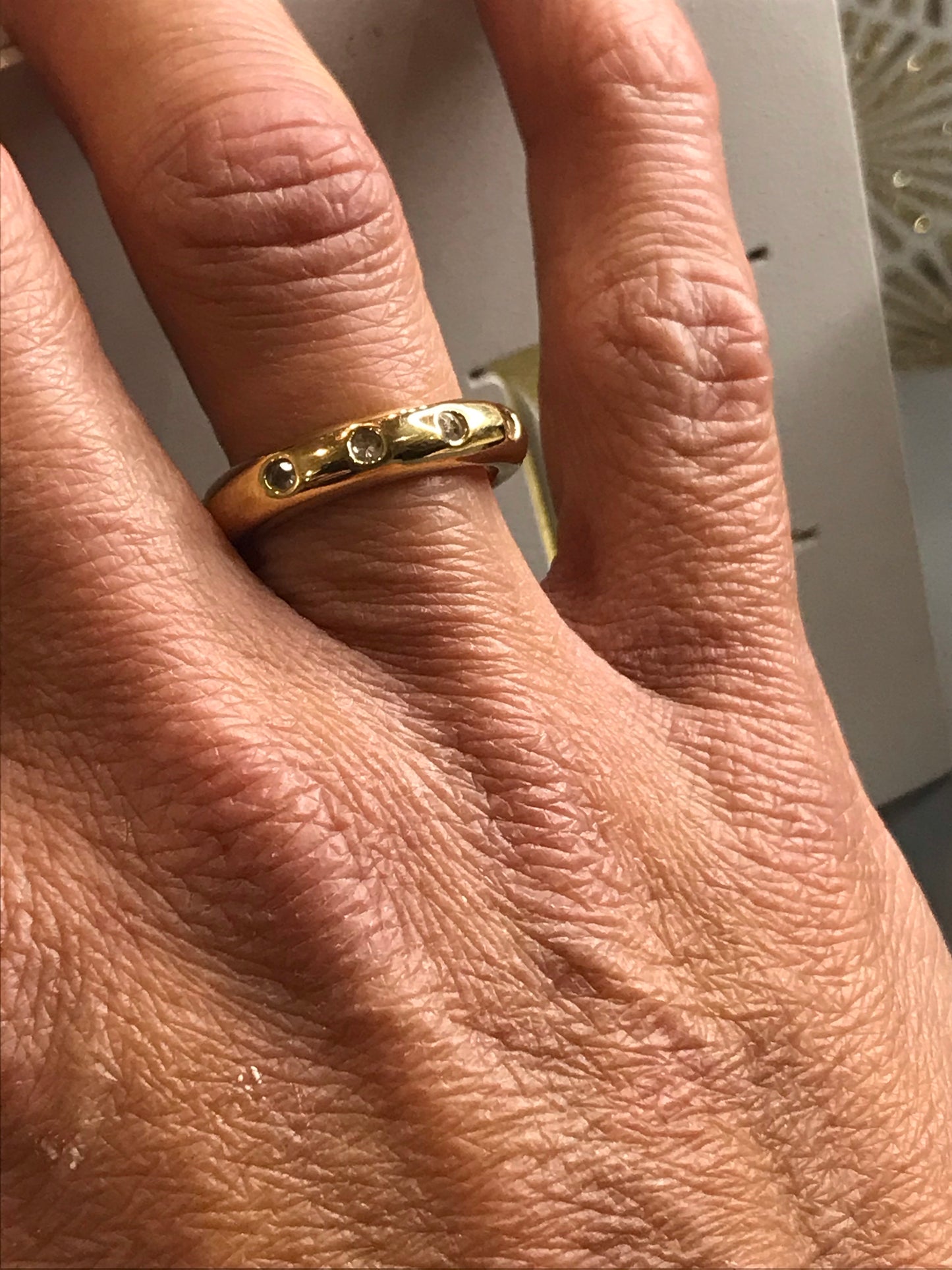 'Fake it till you make it' Gold Half Eternity Ring