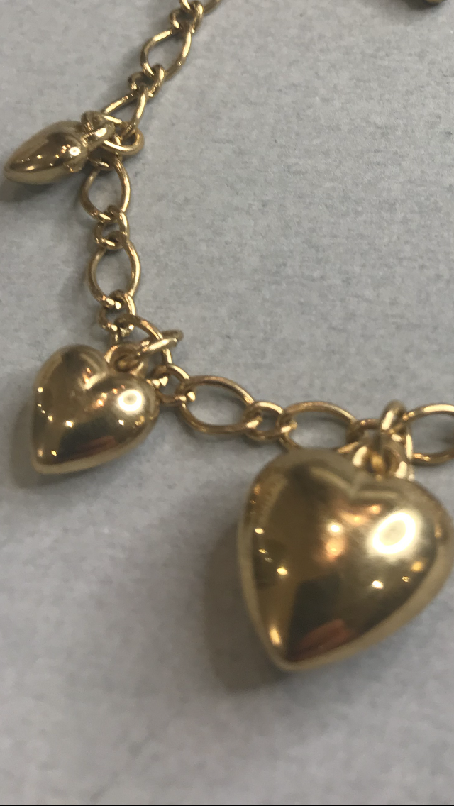 Vintage Gold LOVE HEART Bracelet