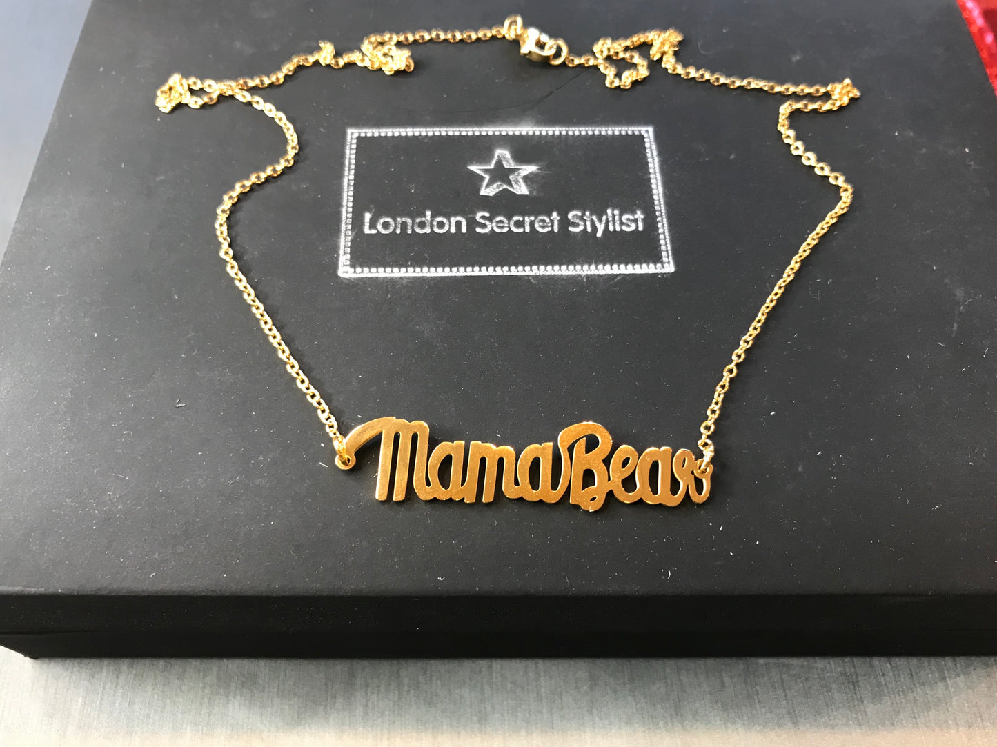 Mama Bear Gold-Plated Necklace