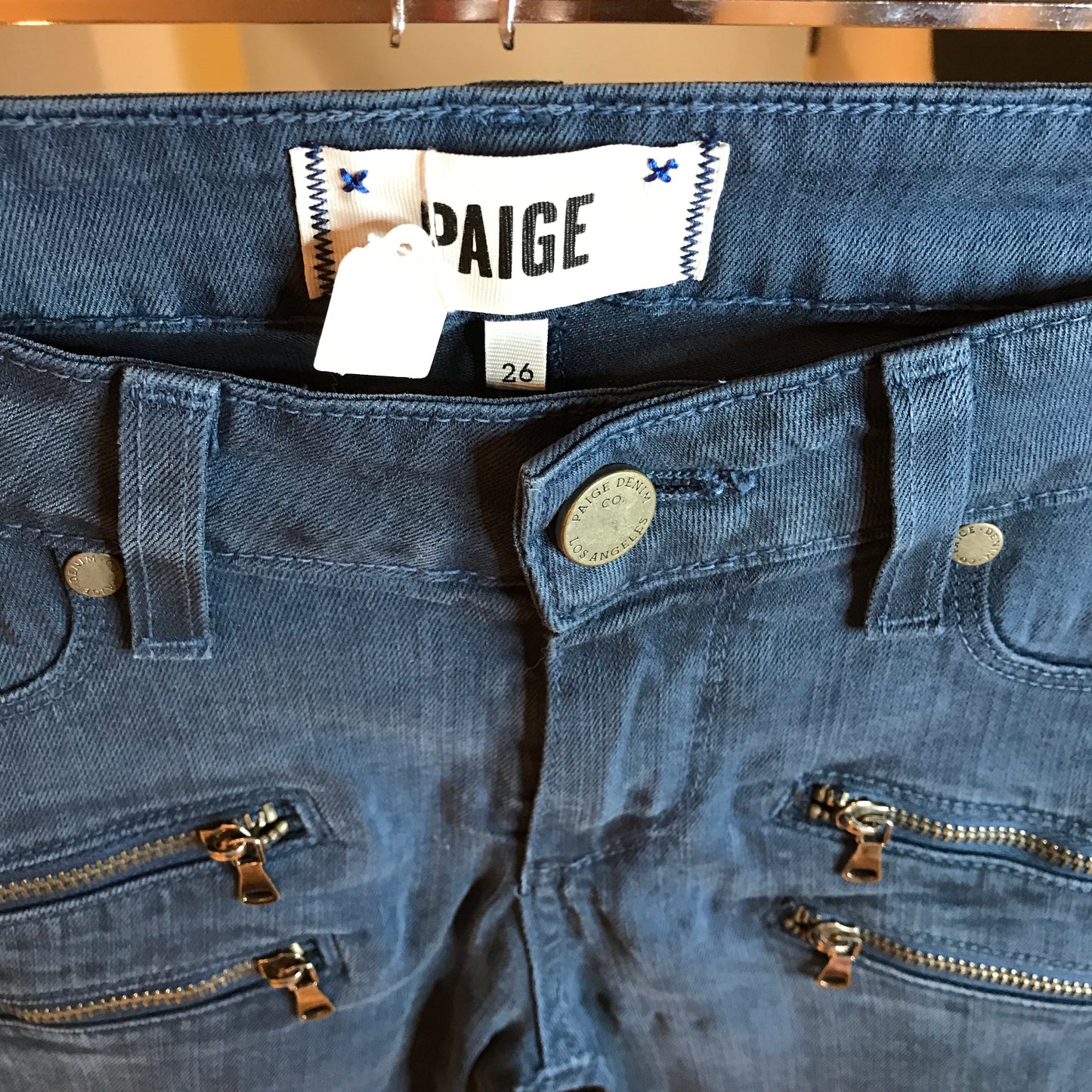 Paige Denim Quatre Zip Jeans