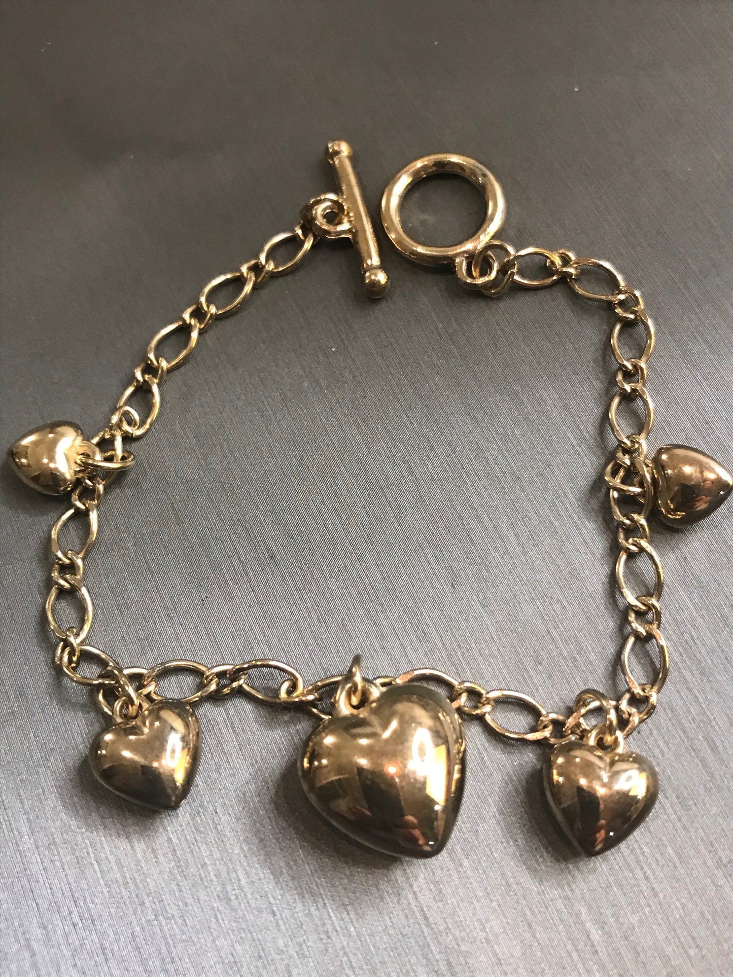 Vintage Gold LOVE HEART Bracelet