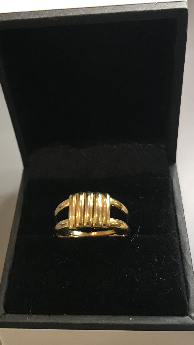 Vintage 18k Rolled Gold Hallmarked Ring