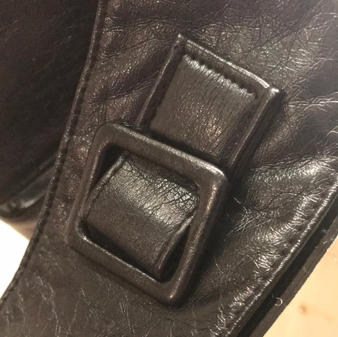 Soft Black Leather Waist Cincher Belt