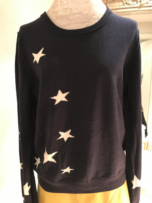Navy Star Boyfriend Jumper