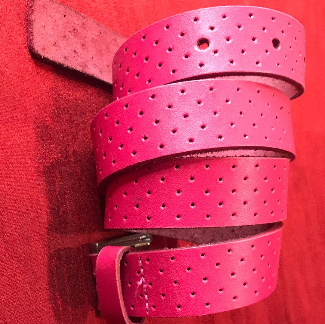 Pretty Perfect Pink Leather Belt