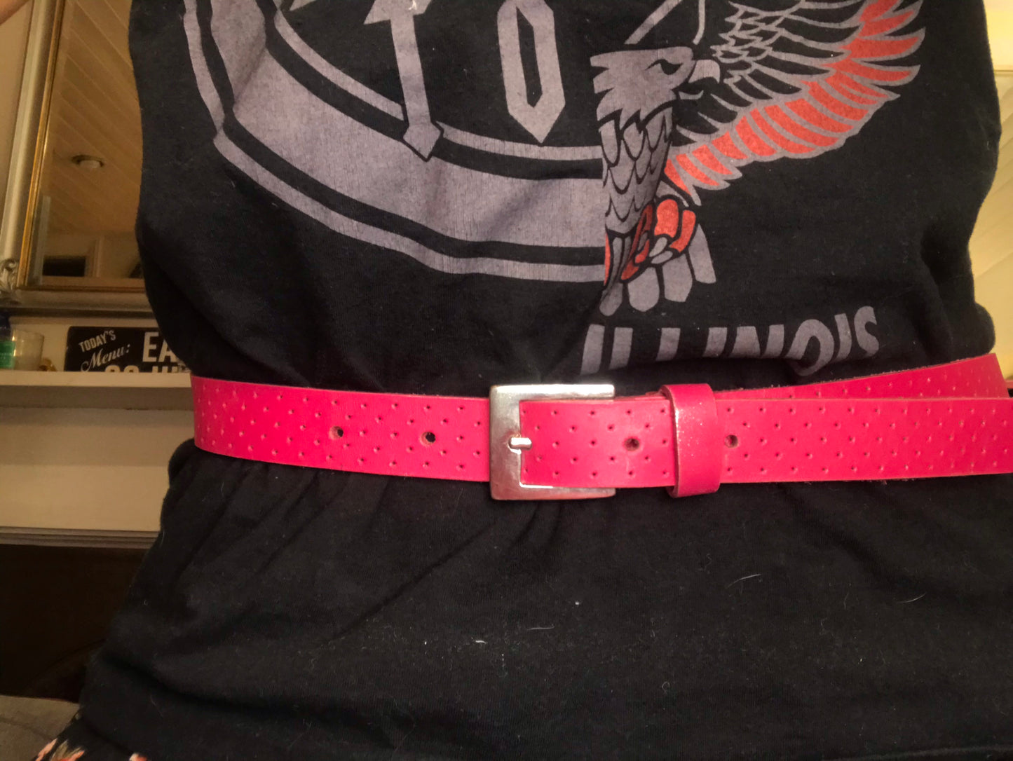 Pretty Perfect Pink Leather Belt