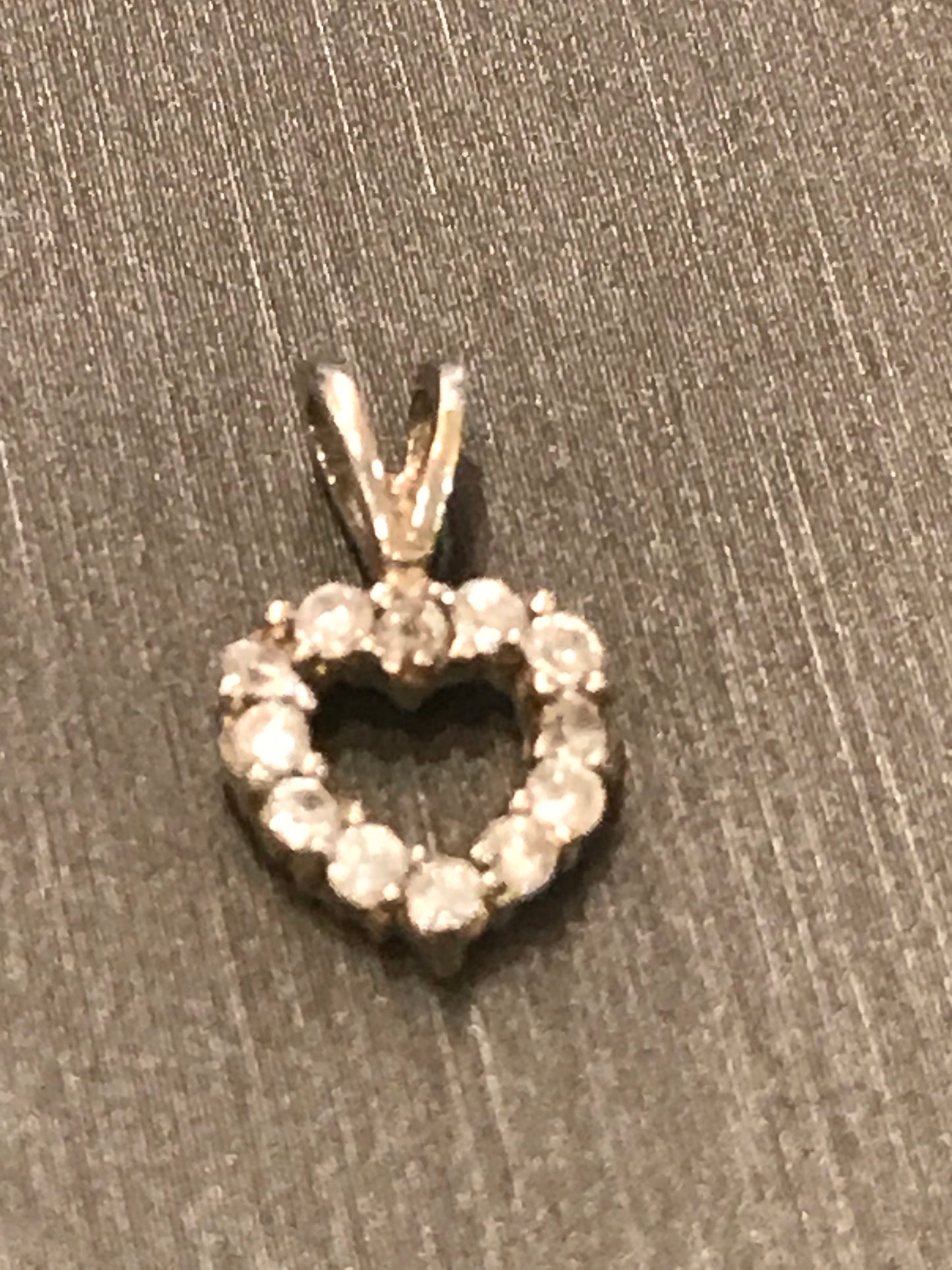 Genuine Silver Tiny Sparkle Heart Pendant