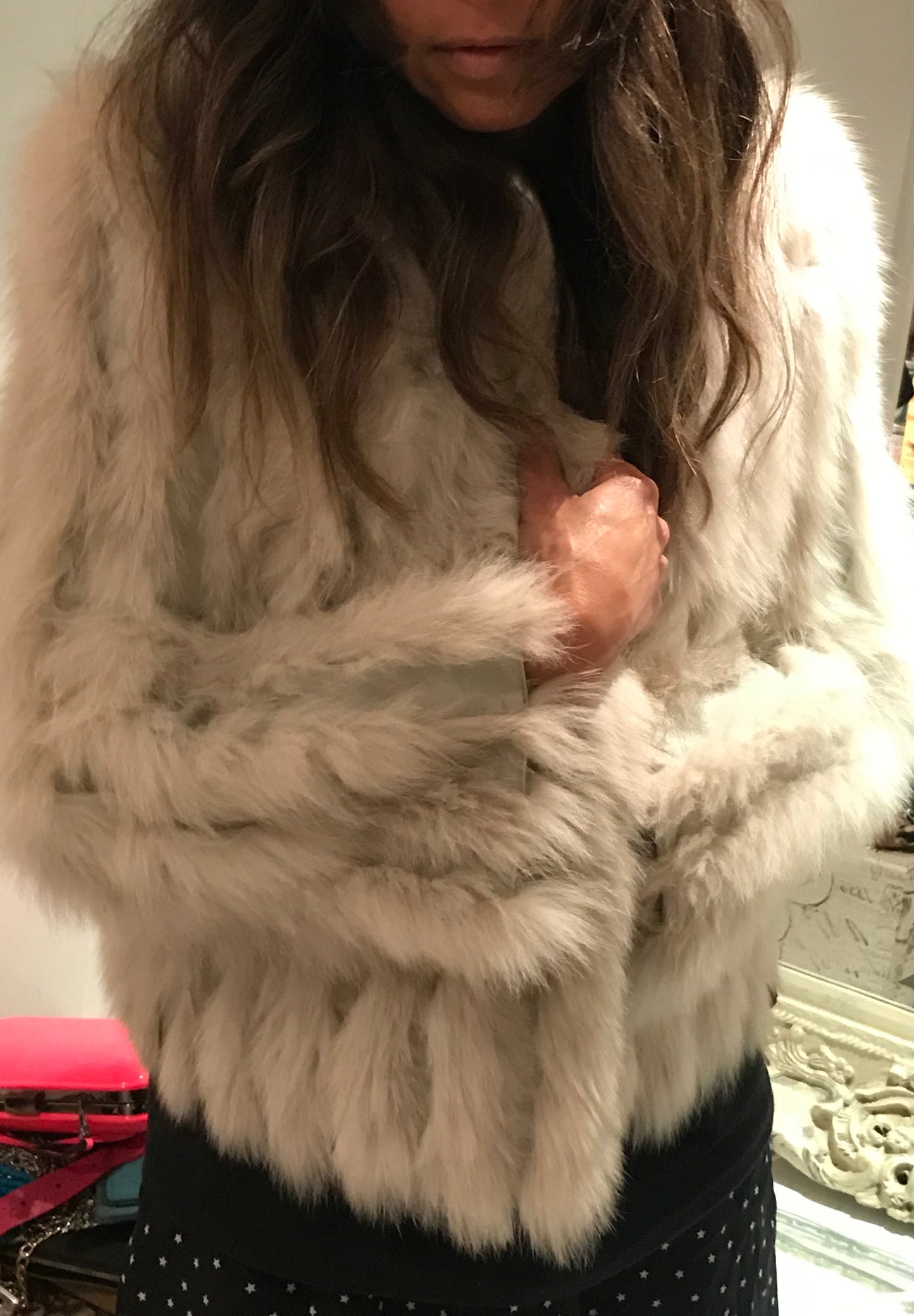 Mob Princess Cream Fur Coat