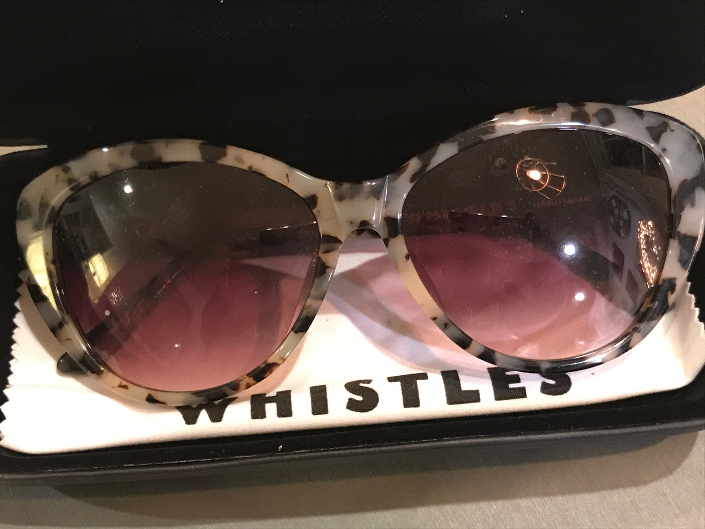 WHISTLES Animal Print Sunglasses
