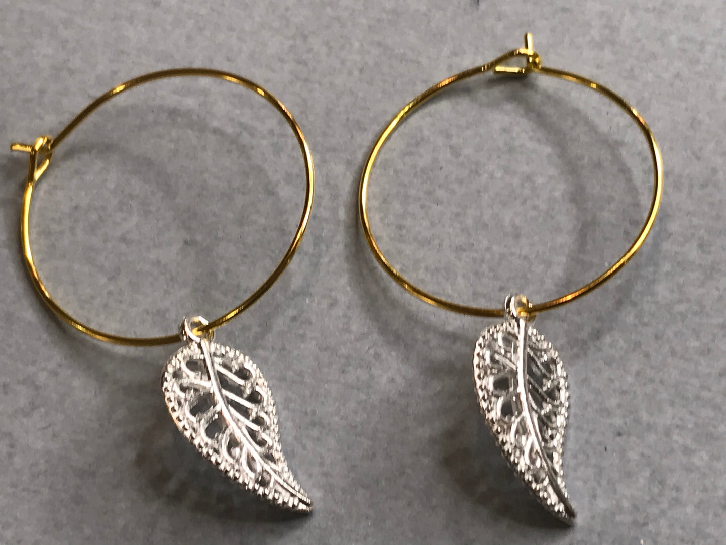 Gold / Silver Plated 30mm Hoop Earrings
