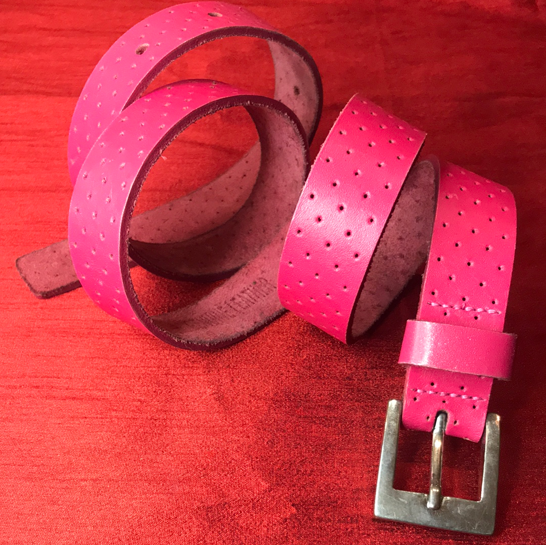 Pretty Perfect Pink Leather Belt