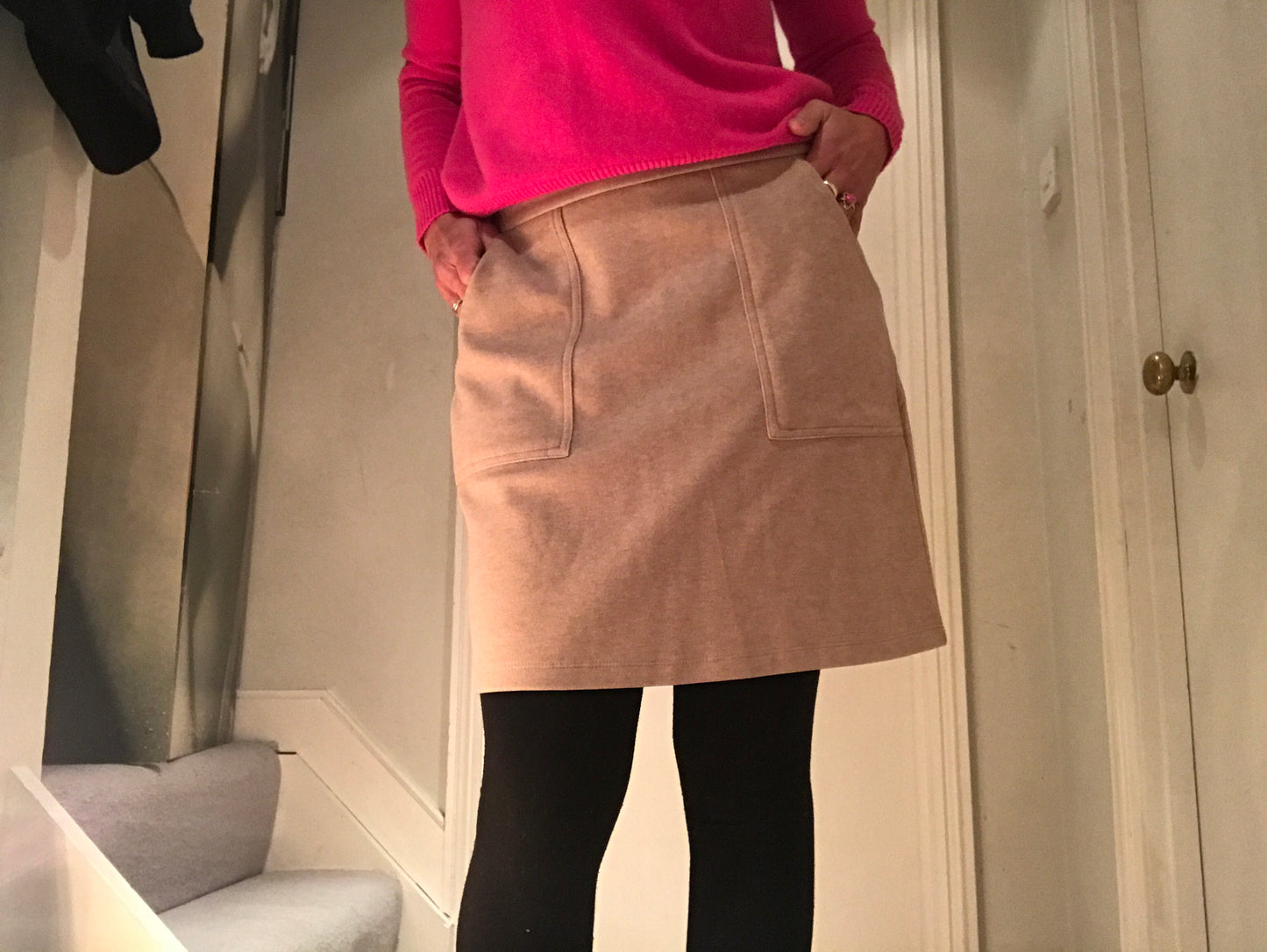 Secretary Supersoft Camel Skirt