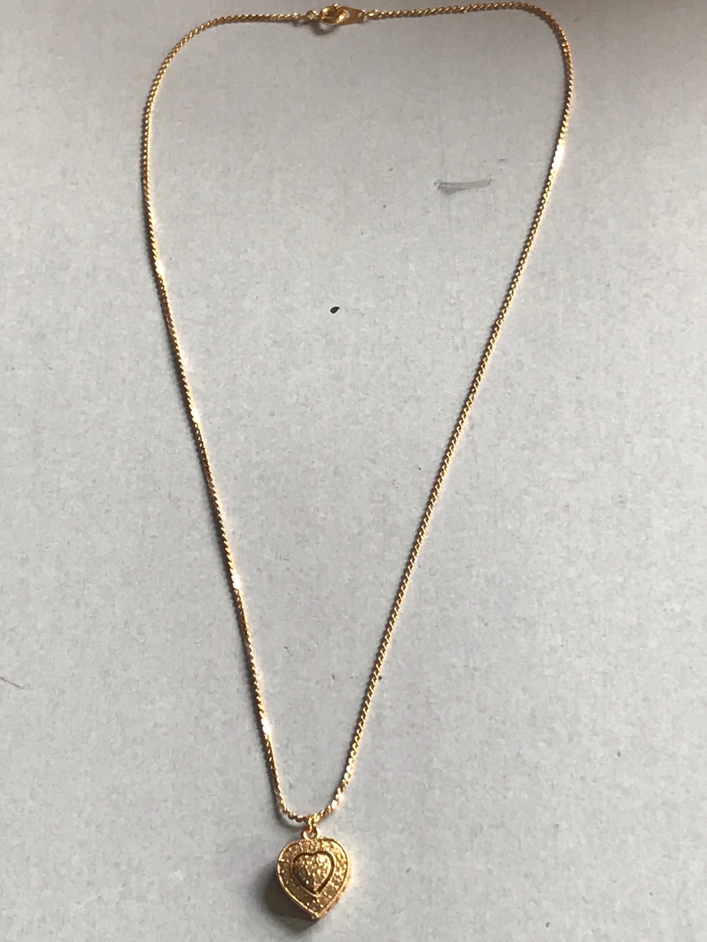 Embellished Golden Heart Necklace