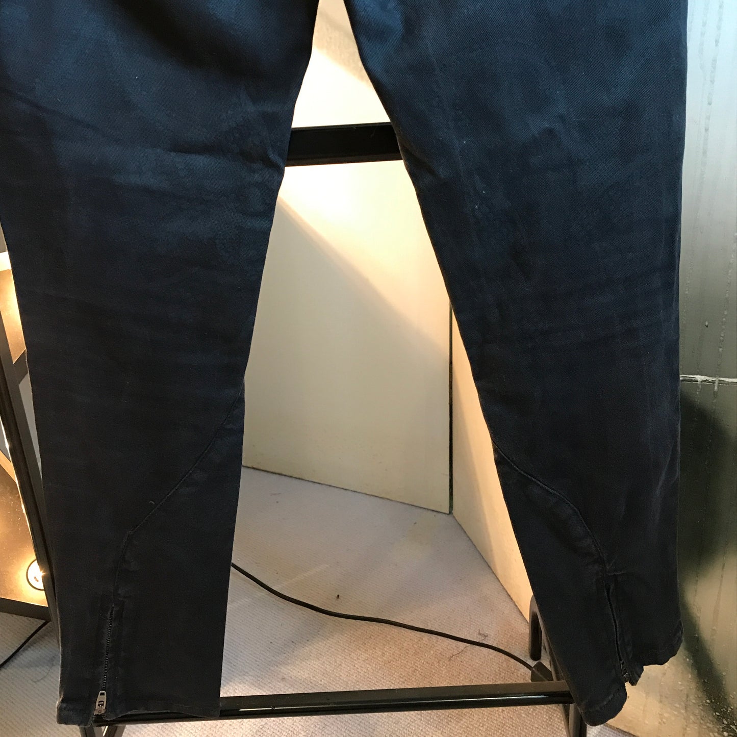All Saints Black Ankle-Zipper Jeans